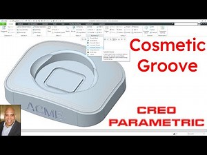 Creo Parametric - Cosmetic Groove
