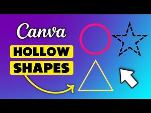 How to Make Shape Hollow in Canva