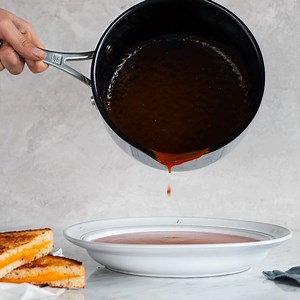 It's a classic pairing for a reason! Make your weeknight grilled cheese and tomato soup even easier with Zwilling Clad X3 cookware. 🥪🍅 Achieve a perfectly golden sandwich with even heat distribution and enjoy minimal cleanup when simmering soup with Zwilling's durable ceramic nonstick. Shop ZWILLING J.A. Henckels USA Clad X3 Cookware here: http://bit.ly/2qM6HNt | Sur La Table