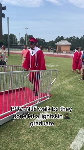 NLE Choppa Strutting on Stage: A Graduation Concert Model Walk