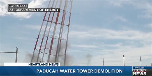 Paducah water tower demolition