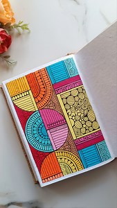 156K views · 1.2K reactions | Geometric Zen Doodling ❤️ . . . . . . . . . . . . . #artsyjayas #Mandala #DoodleArt #ArtReel #ColorBlock #ZenArt #SatisfyingArt #IndianArt | Artsy Jayas | Facebook