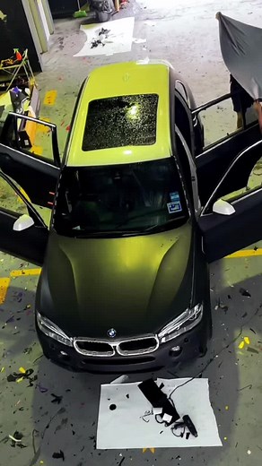 BMW Car Customization Progress Update in Workshop