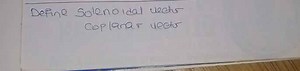 Define Solenoidal vector coplanar vector... | Filo