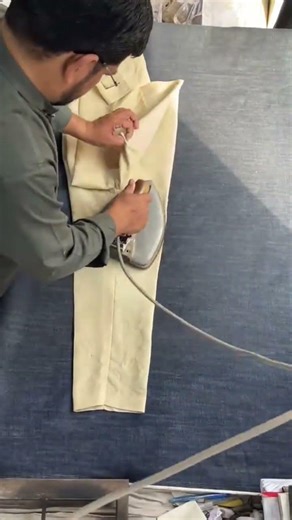 How to press a trouser easily #ironingclothes