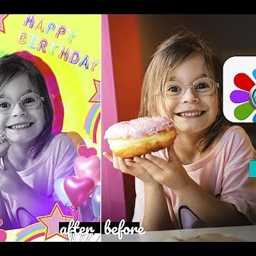 CREATIVE BIRTHDAY PHOTO EDITING | BIRTHDAY CARD MAKING | TUTORIAL