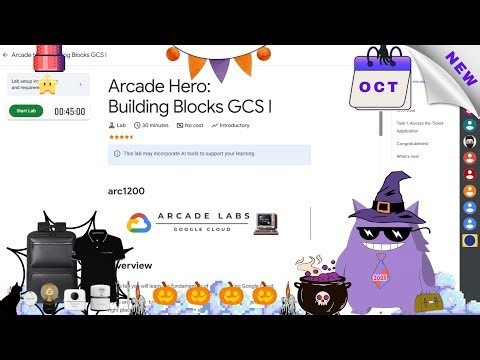 Arcade Hero: Building Blocks GCS I #2025 | #arc1200 |#qwiklabs |#Solution