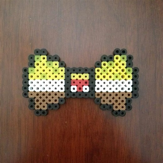 SpongeBob Bow Tie | SpongeBob Squarepants Inspired Perler Art #fanart #cosplay #pixelart