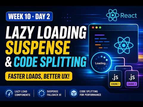 Week 10 - Day 2. Lazy loading, Suspense, and Code splitting