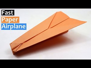 How to Make a FAST Paper Airplane that FLY FAR