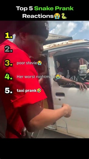 Top 5 Snake prank reactions😭