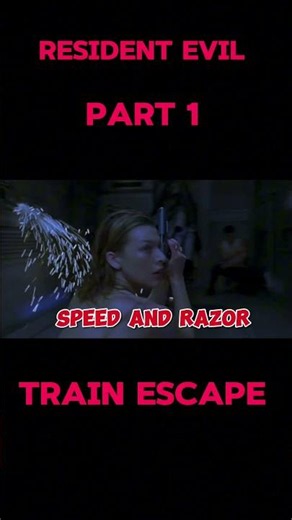 Their Only Escape… Until the Train Stops 😱 | Resident Evil (2002) Part 5 #shorts