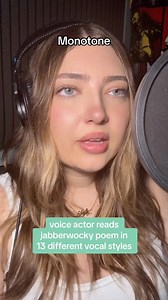 680 reactions · 32 shares | reading the jabberwocky poem from alice in wonderland in 13 different vocal styles #voiceactor #voiceover #trendingreels | Shelby Young | Facebook