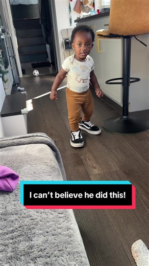Toddler Breaks No Shoes Rule in Hilarious Moment