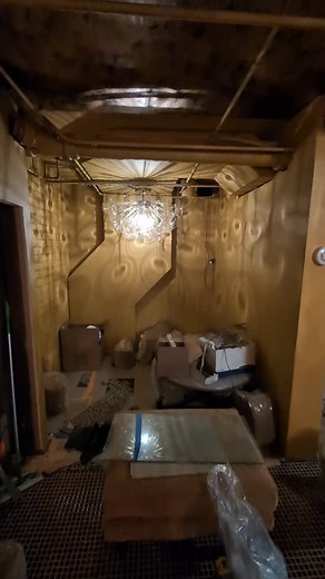 Wall to wall draperies in the basement #windowfashion #windowcoverings #windowtreatments #homedecor #draperies #design #basement #basementdesign #interior #interiordesigns #homebar #pianoroom #piano #speakeasy #upholstery | Hyatt Window Coverings