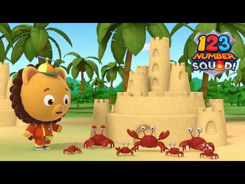 Crab Castles! | 123 Number Squad! Full Episode | Guru Kids