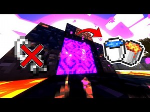 How to Make Nether Portal with Lava and Water In Minecraft 1.21.1 (tutorial)