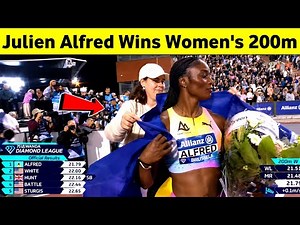 Julien Alfred Wins Women's 200m Race At Brussels | Brussels Diamond League 2026