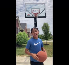 5'4" Kid Dunks on 10ft Goal! Amazing Basketball Skills
