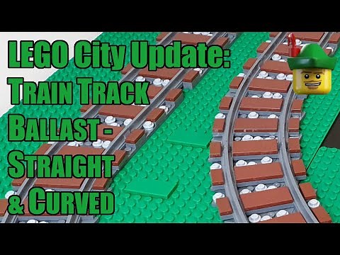 LEGO City Update - Train Track Ballast - Straight & Curved 🚆🏹