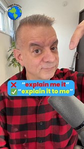 ❌ EXPLAIN ME Don’t say, “Explain me.” A lot of English learners make this mistake, but it’s easy to fix. And changing one small thing will make your English sound more natural. In English, explain needs an object with to. So don’t say “Can you explain me this problem?” ✅ Instead, you can say, “Can you explain this to me?” Here are some more examples: “Please explain the rules to me.” “The teacher explained the homework to us.” “He explained the situation to his boss.” If you want to use me direc