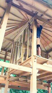 78K views · 1.1K reactions | Membuat rangka dinding kayu rumah panggung Making a wooden wall frame for a stilt house #tunag_kayu #woodworking #creative #diu | Onggek Dani | Facebook
