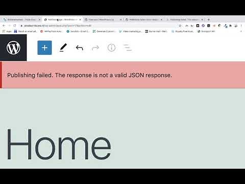 Publishing failed. The response is not a valid JSON response. ERROR ❗️🚫