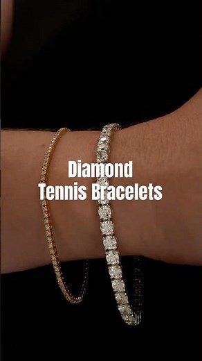 Diamond Tennis Bracelets | Yellow & White Gold | Fine vs Bold