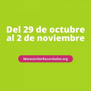 📌A partir de 29 de octubre al 2 de noviembre no olvides visitar MerecenSerRecordados.org #MerecenSerRecordados te brinda ideas para celebrar a tus antepasados durante esta temporada. 🥰 ¡Descarga la programación! #FamilySearch #genealogia #antepasados | FamilySearch