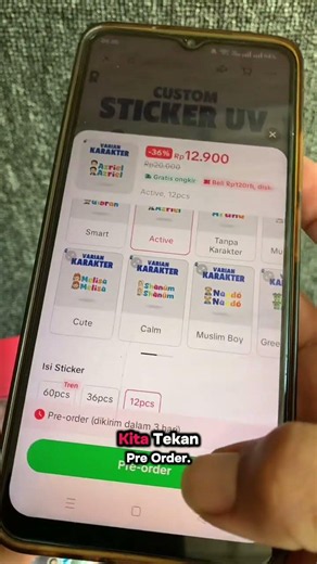 Cara mesan Stiker nama label nama anak di TikTok #stikernama #labelnama #stikernamacustom