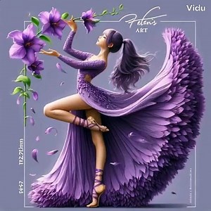 young girls twirl and leap with joy, their colorful dresses swirling in rhythm with the music.