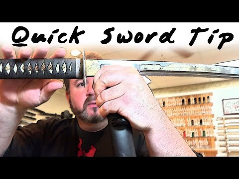 Sword Back in Scabbard Katana Quick Tip