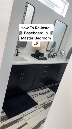 How To Re-Install Baseboard. #handyman-000 #diy #baseboard #howto #short | Haus Plans