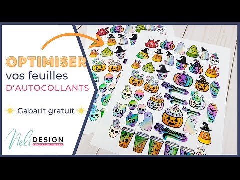 Réaliser des feuilles complètes d'autocollants en utilisant Imprimer puis découper dans Design Space