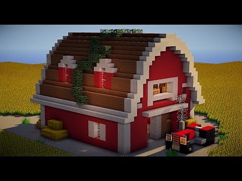(TUTO) ferme (grange) partie 1 MINECRAFT(design Keralis)