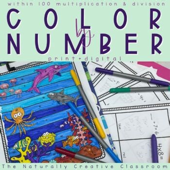 Color by Answer: Multiplication & Division Practice   Strategy Posters