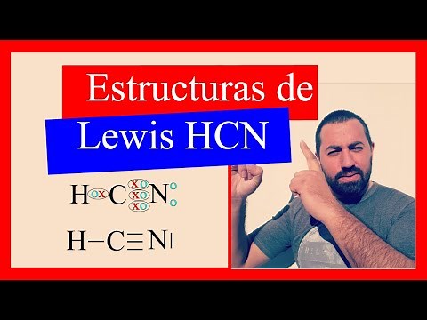 Estructura de lewis HCN, Ejercicio resuelto paso a paso con gráficos. Escritura y tipo de enlace.