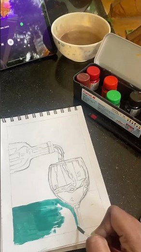 Poster painting #painting #posterpaint #watercolor #tutorial