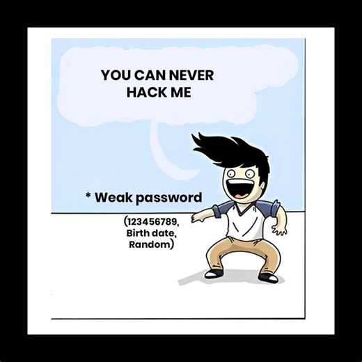 DigitaLearn Solution on Instagram: "🔓 Your Password = Your First Line of Defense! 🔓 Think your password is strong enough? 🤔 Think again! Weak passwords can be cracked in seconds, putting your data at risk. 🚨 ✅ Use a mix of uppercase, lowercase, numbers & symbols ✅ Avoid common words & personal info ✅ Enable two-factor authentication Stay cyber-safe! 🔐 Watch the full video to see how easily weak passwords can be hacked. #CyberSecurity #StaySafeOnline #PasswordSecurity #DigitalLearn #EthicalH