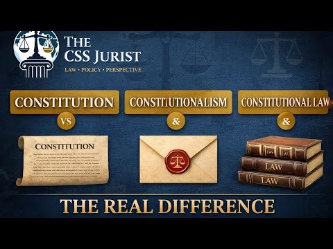 The Real Difference Between Constitution, Constitutional Law & Constitutionalism