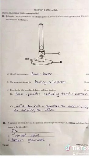 Integrated science grade 8 exam with answers