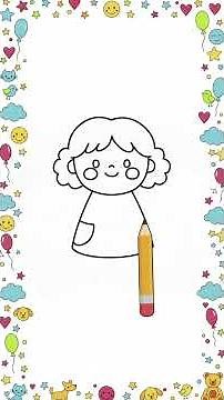 How to Draw a Doll | Step by Step - Easy Drawing 🪆 #easydrawing #drawingforkids