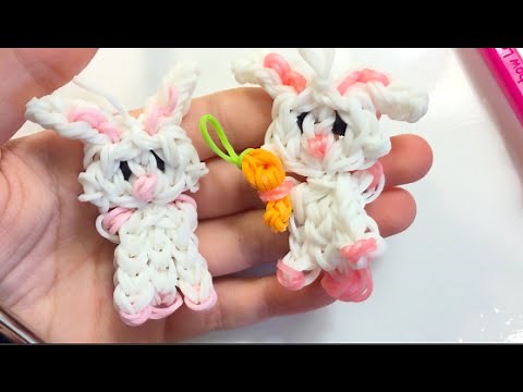 Bunny Charm || Rainbow Loom Tutorial