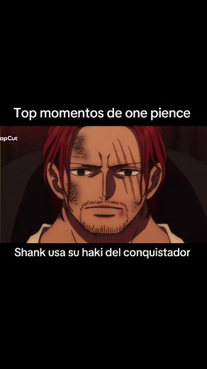 Shanks usa su Haki del Conquistador en One Piece
