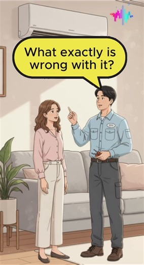 💨 Fixing the Air Conditioner – A Simple Conversation #english #englishforbeginners