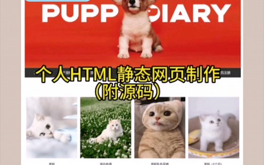 【前端网页设计】简单的html期末大作业，学生个人静态简单的网页制作（无偿）