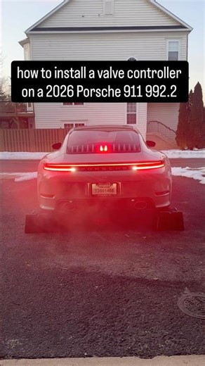 step by step installation video of the valve controller for the Porsche 911 992 Carreras #porsche