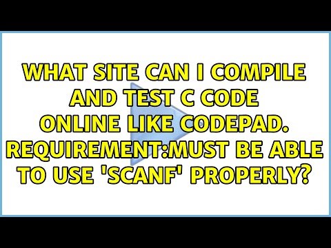 What site can i compile and test C code online like codepad. Requirement:must be able to use...