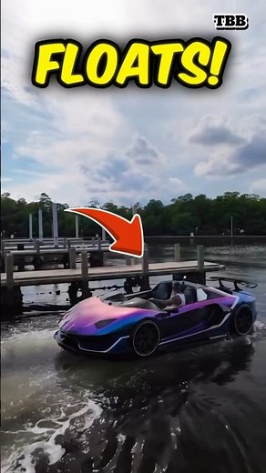 Ferrari Jet Boat Does 60mph on Water #insane #jetcar #engineering