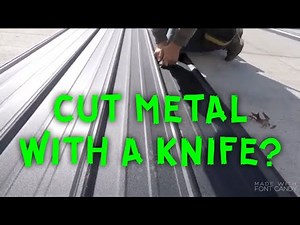 HOW TO CUT METAL WITH A UTILITY KNIFE